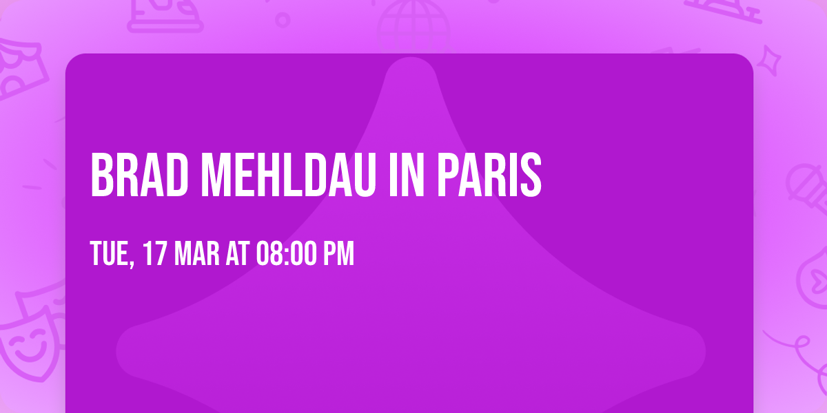 Brad Mehldau in Paris