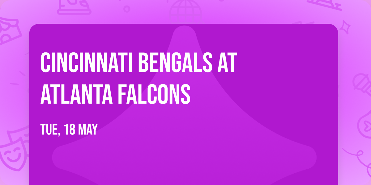 Cincinnati Bengals at Atlanta Falcons