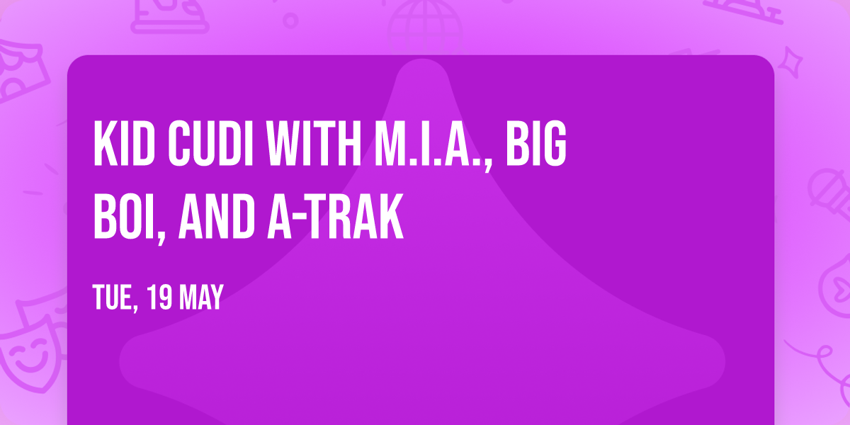 Kid Cudi with M.I.A., Big Boi, and A-Trak