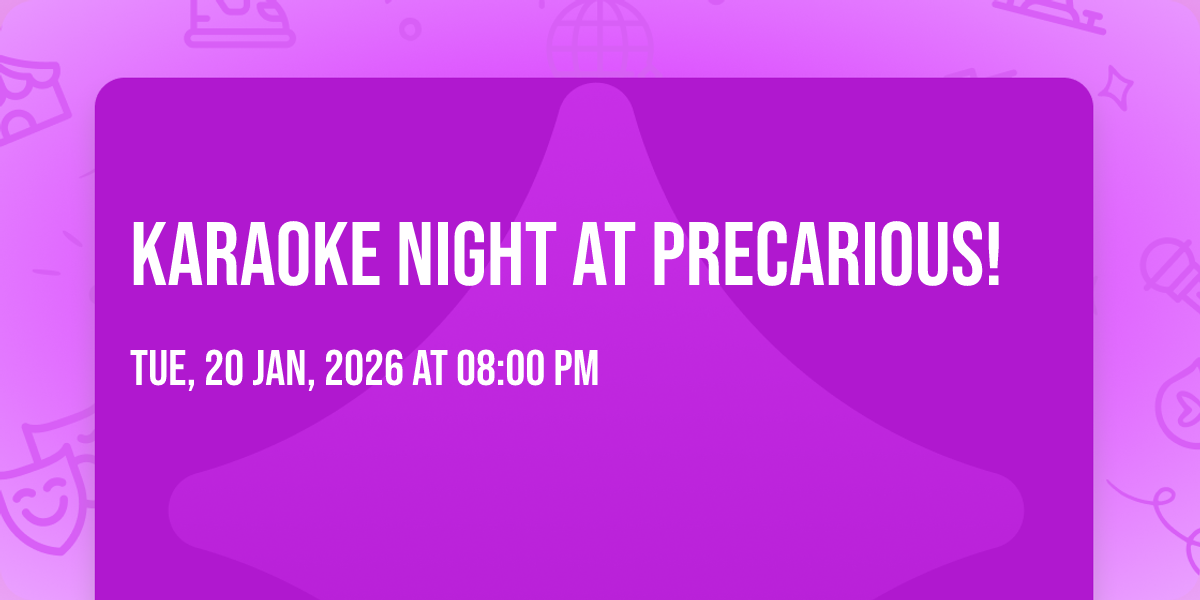 Karaoke Night at Precarious!