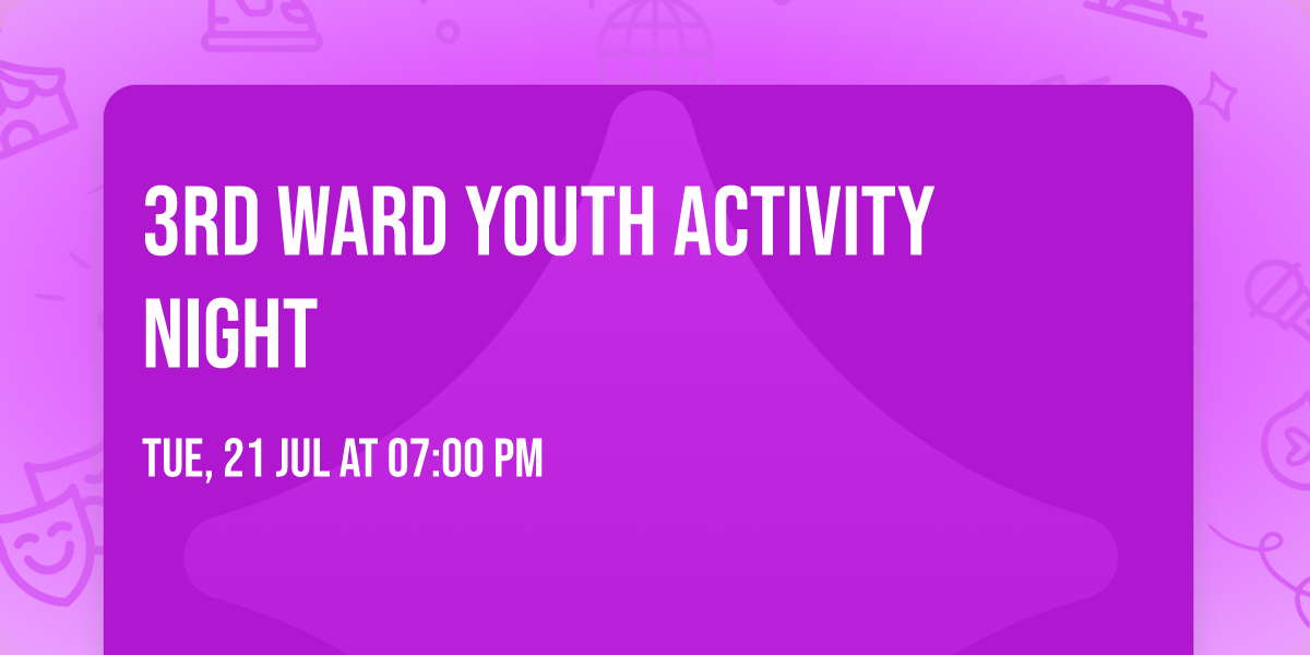 3rd Ward Youth Activity Night