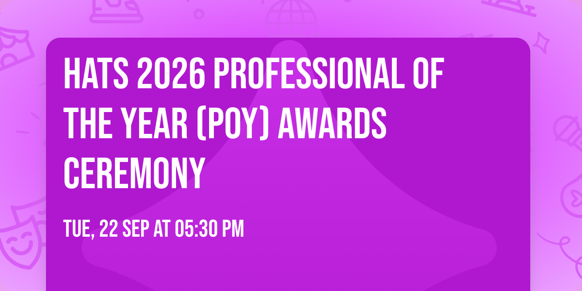HATS 2026 Professional of the Year (POY) Awards Ceremony
