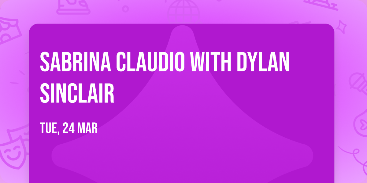 Sabrina Claudio with Dylan Sinclair