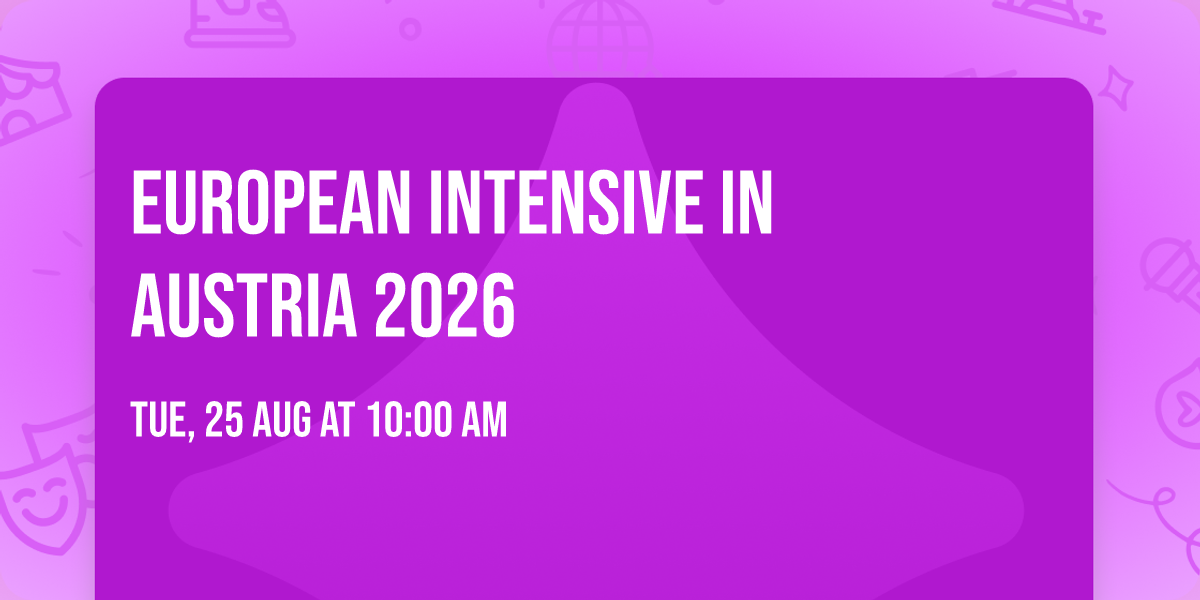 European Intensive in Austria 2026