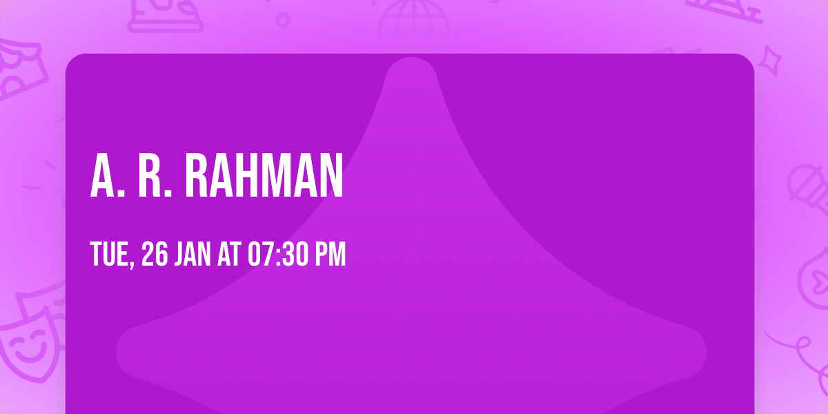 A. R. Rahman