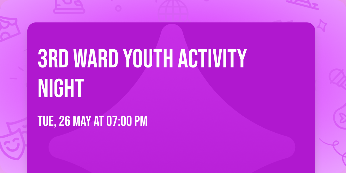 3rd Ward Youth Activity Night