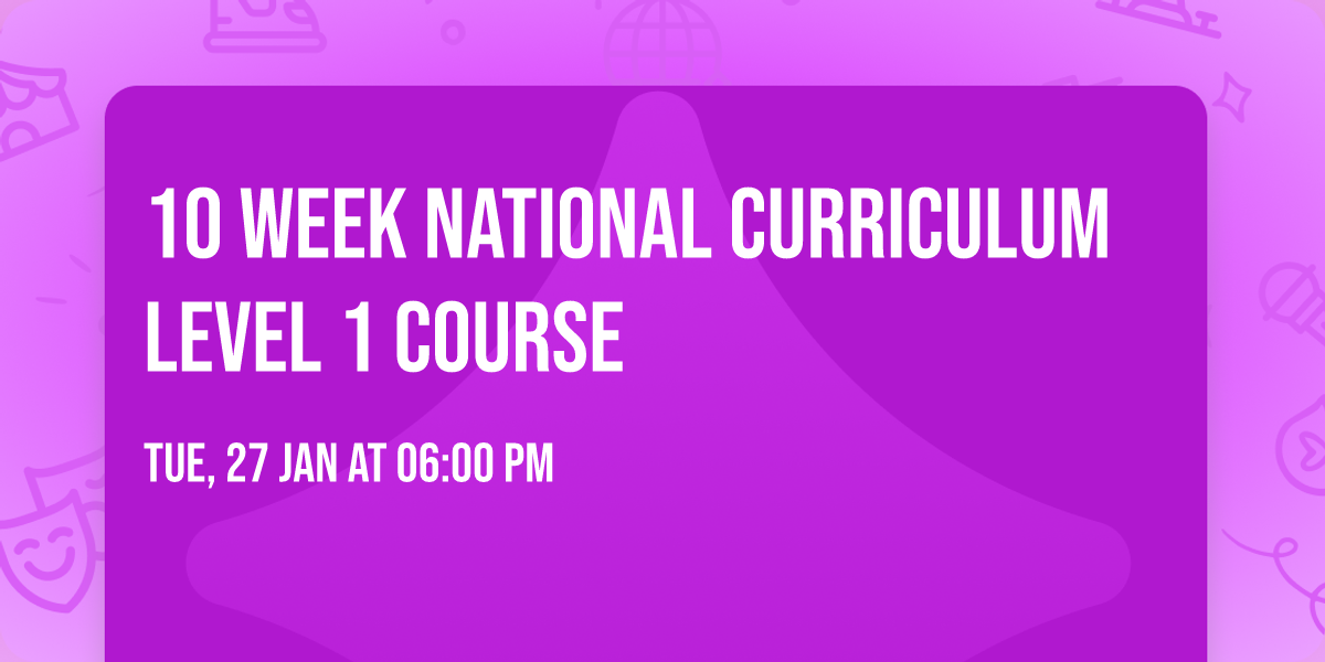 10 Week National Curriculum Level 1 Course 