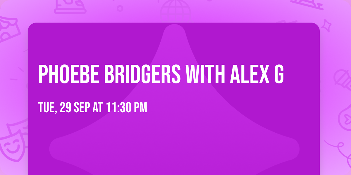 Phoebe Bridgers with Alex G