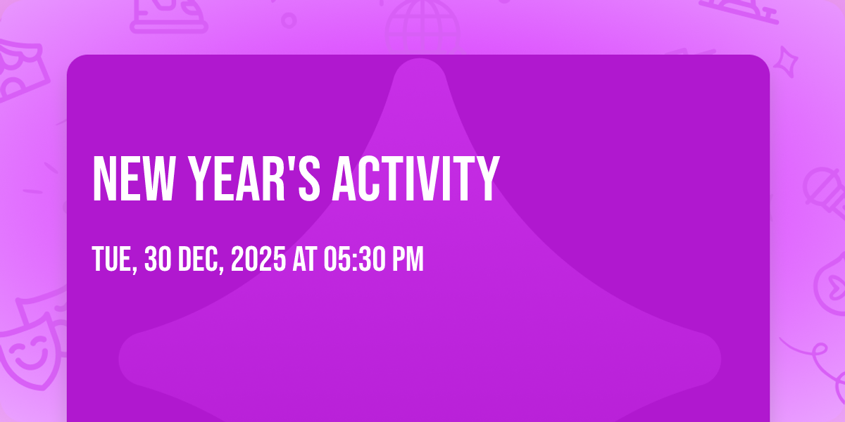 New Years Activity
