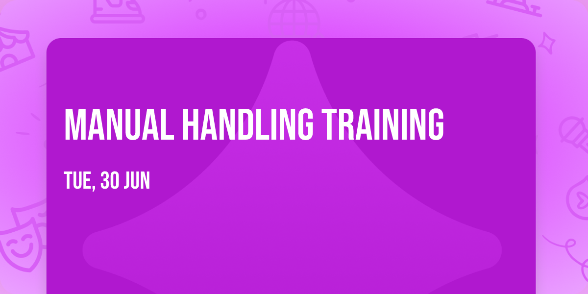 Manual Handling Training