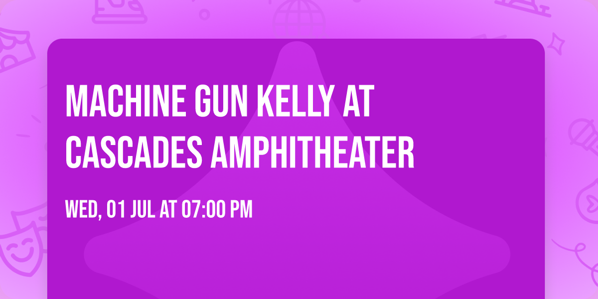 Machine Gun Kelly at Cascades Amphitheater
