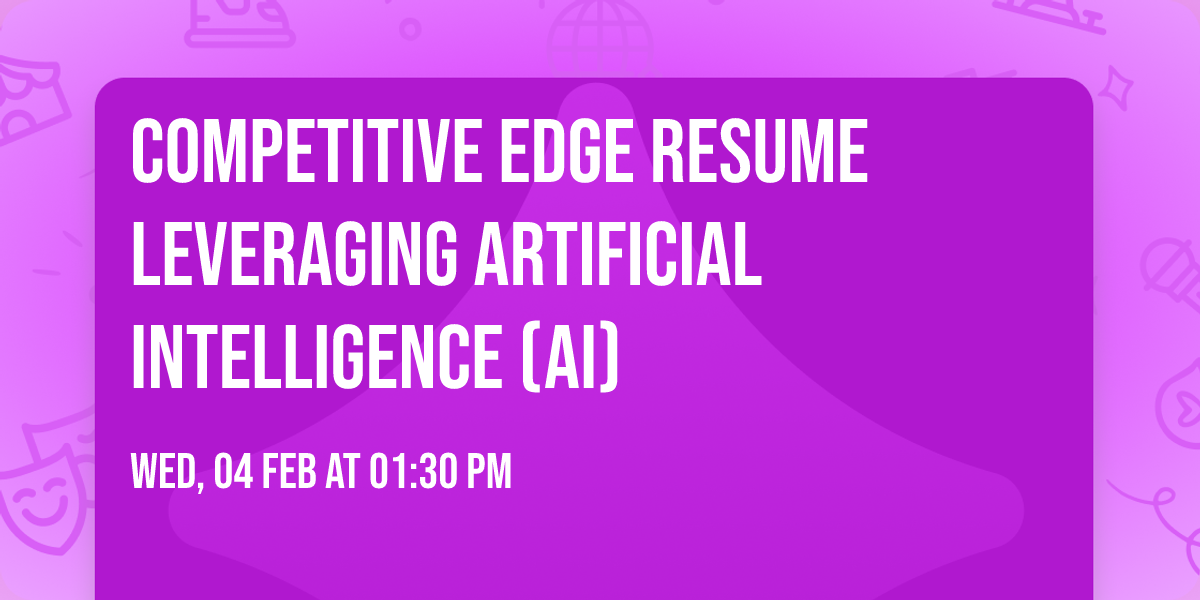 Competitive Edge Resume Leveraging Artificial Intelligence (AI)