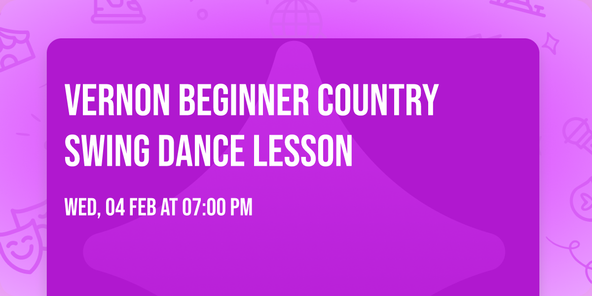 Vernon Beginner Country Swing Dance Lesson
