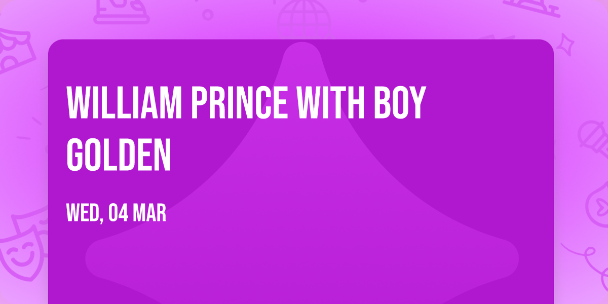 William Prince with Boy Golden