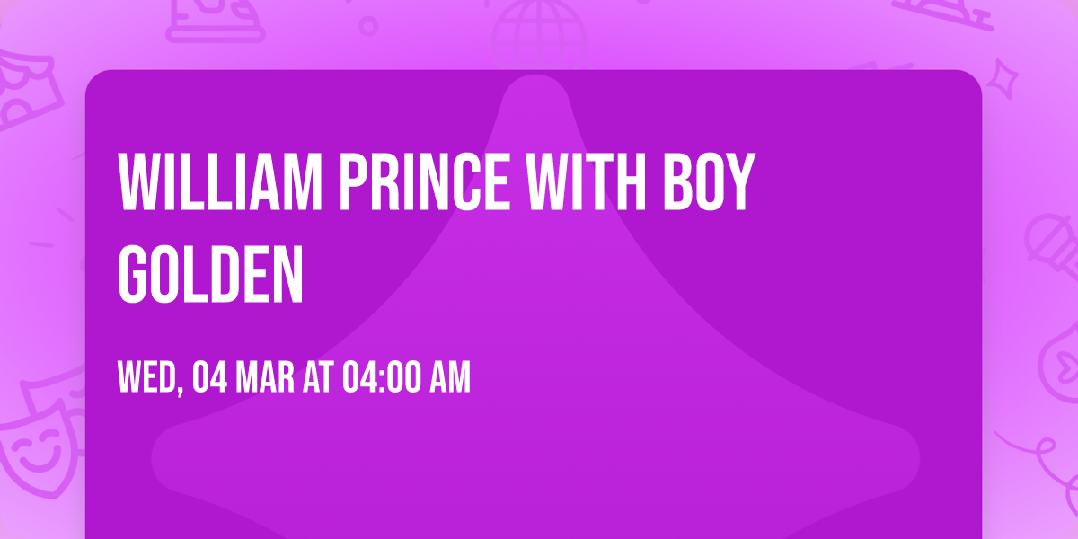 William Prince with Boy Golden