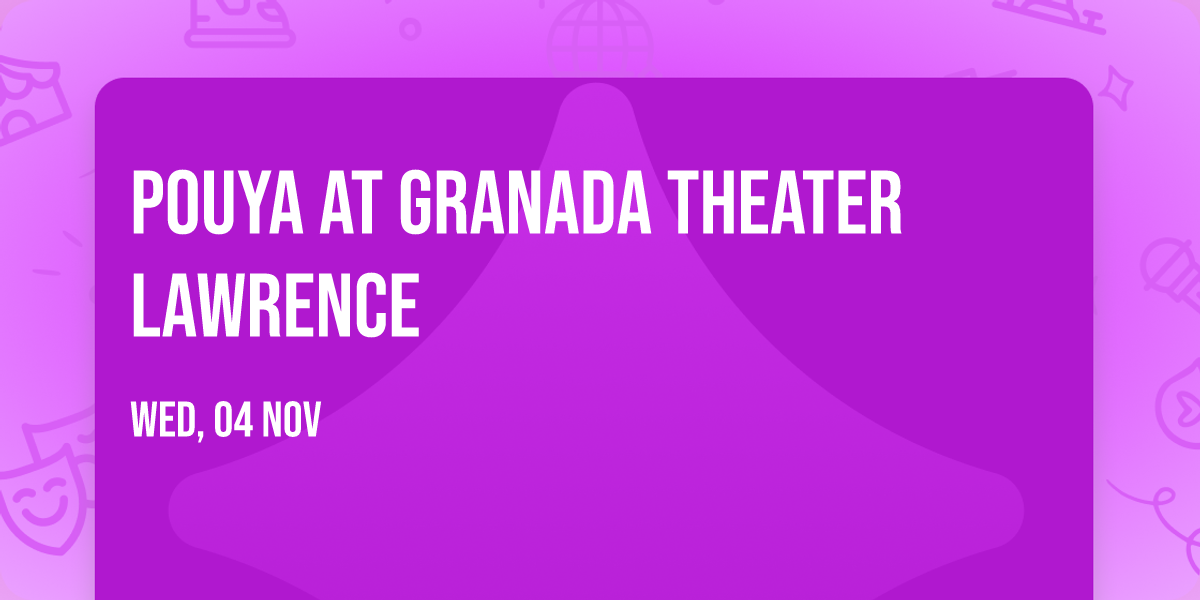 Pouya at Granada Theater Lawrence