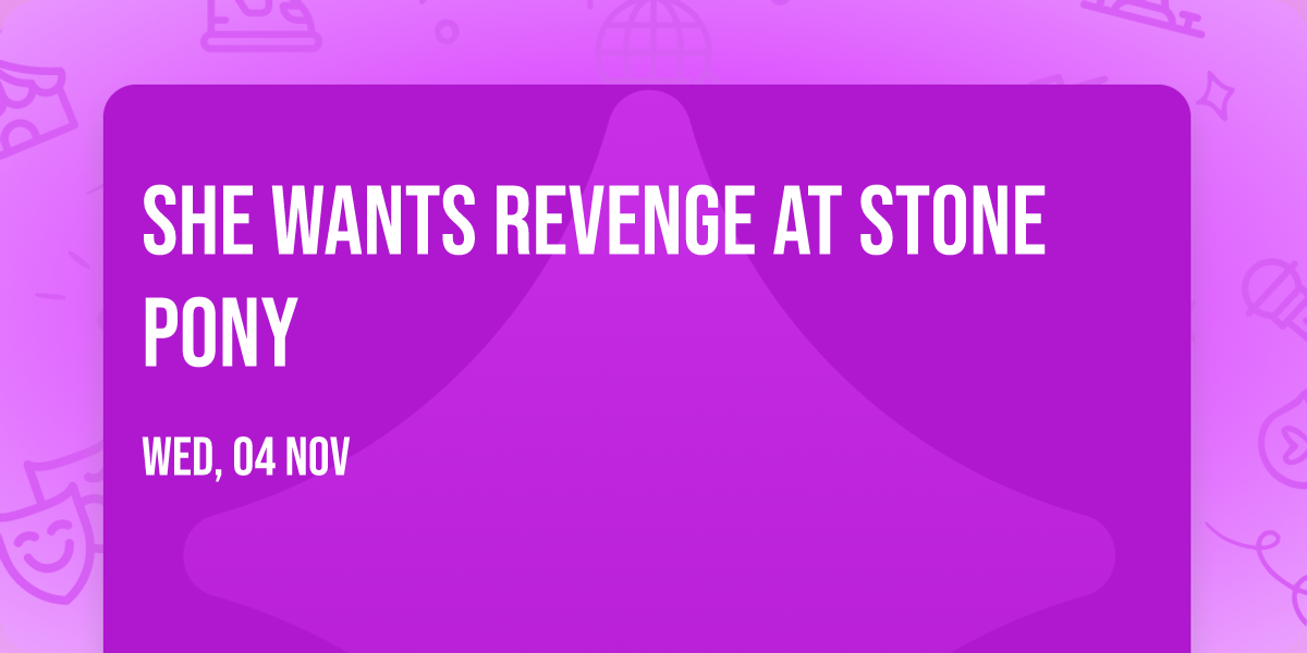 She Wants Revenge at Stone Pony