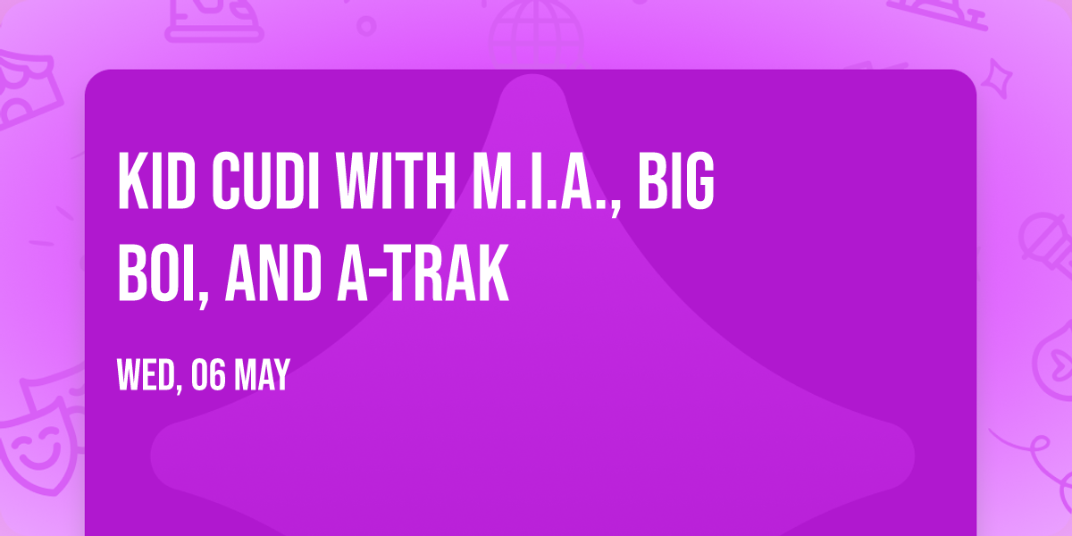 Kid Cudi with M.I.A., Big Boi, and A-Trak