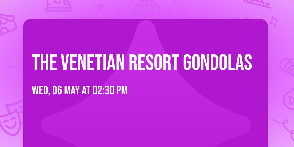 The Venetian Resort Gondolas