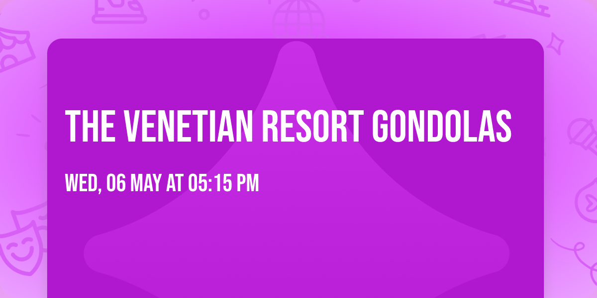 The Venetian Resort Gondolas