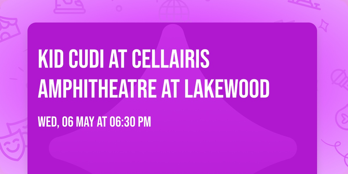 Kid Cudi at Cellairis Amphitheatre at Lakewood