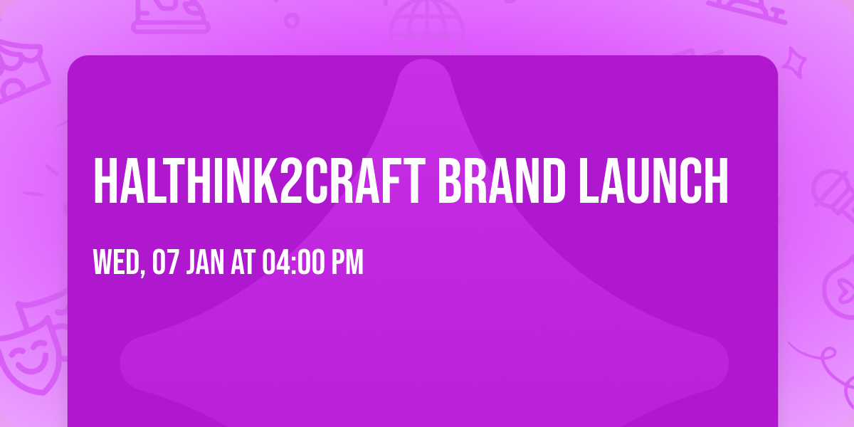 HalThink2Craft Brand Launch 