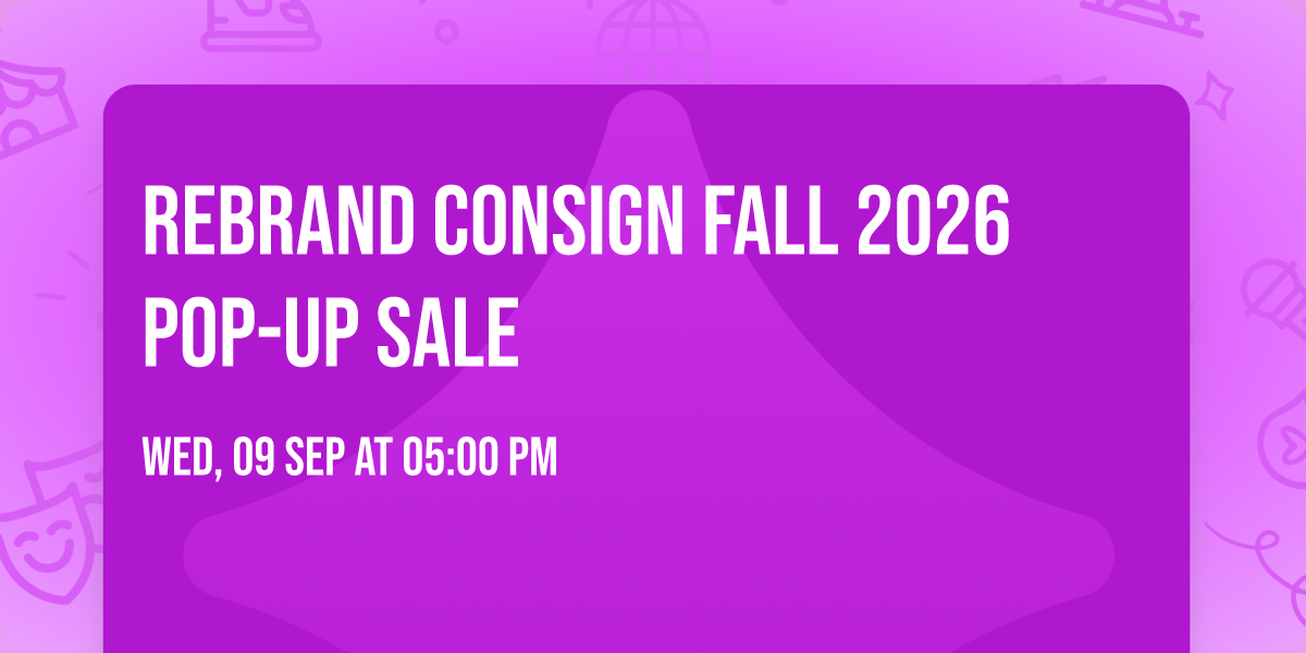 Rebrand Consign Fall 2026 Pop-Up Sale