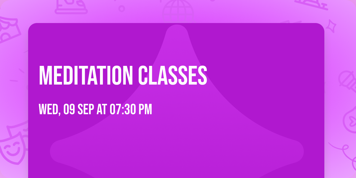 Meditation classes 