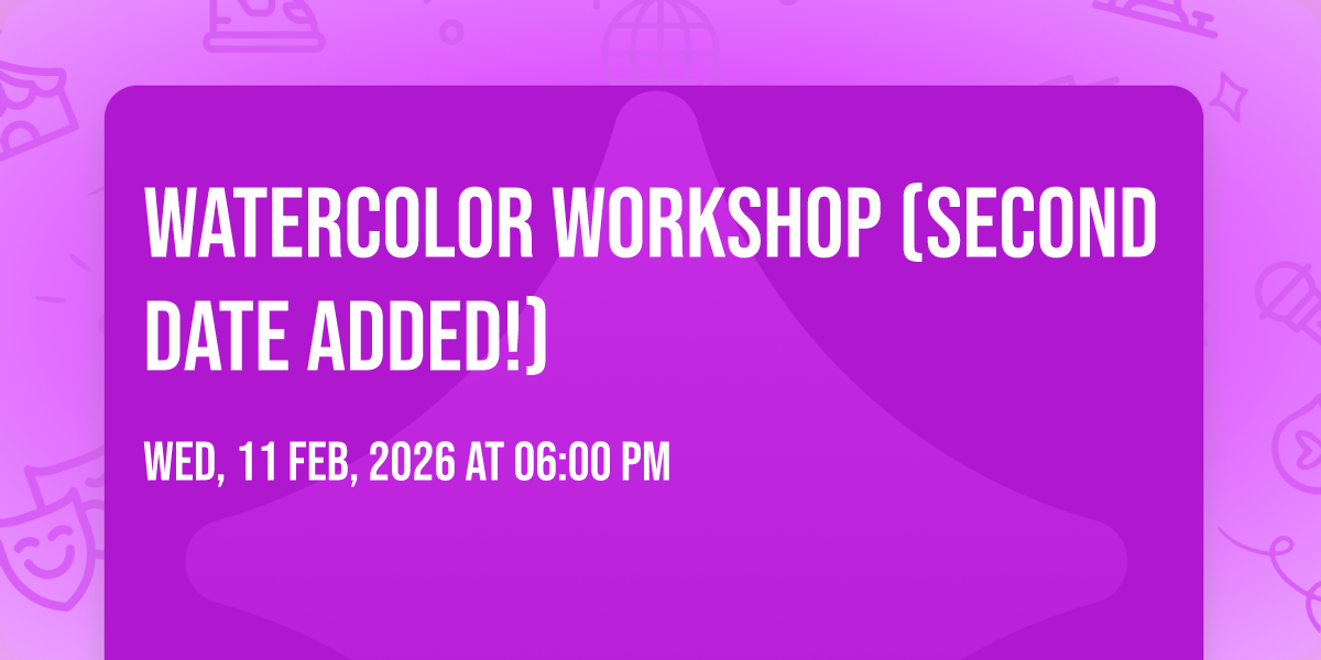 Watercolor Workshop (Second Date Added!) , 11 February | Event in South Windsor | AllEvents