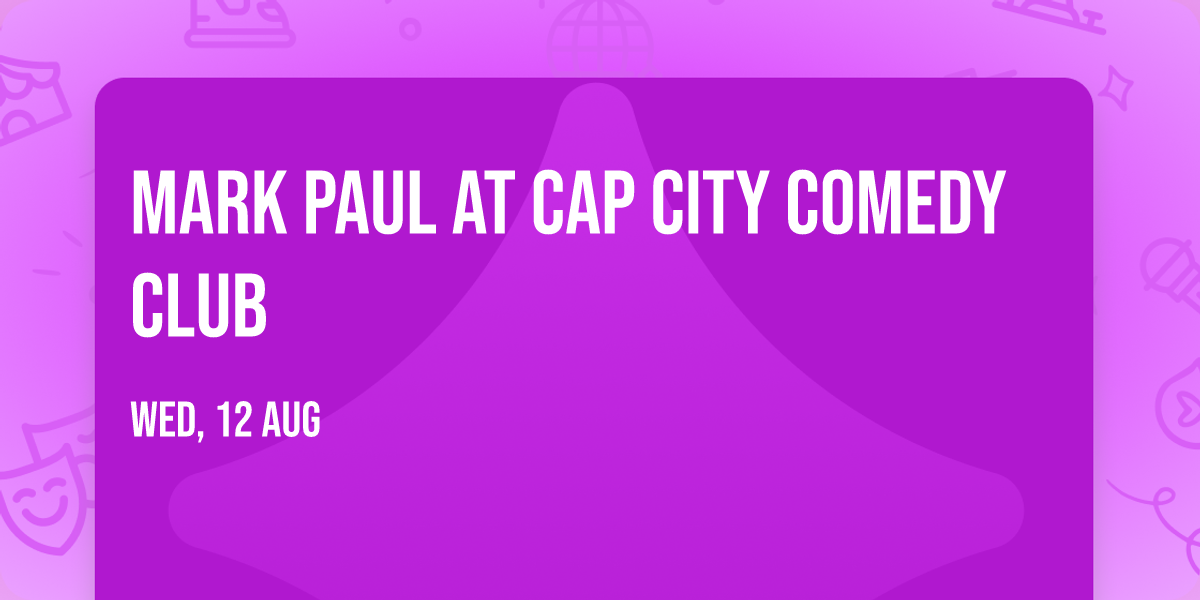 Mark Paul at Cap City Comedy Club