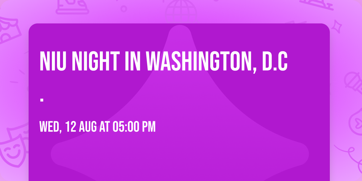 NIU Night in Washington, D.C.