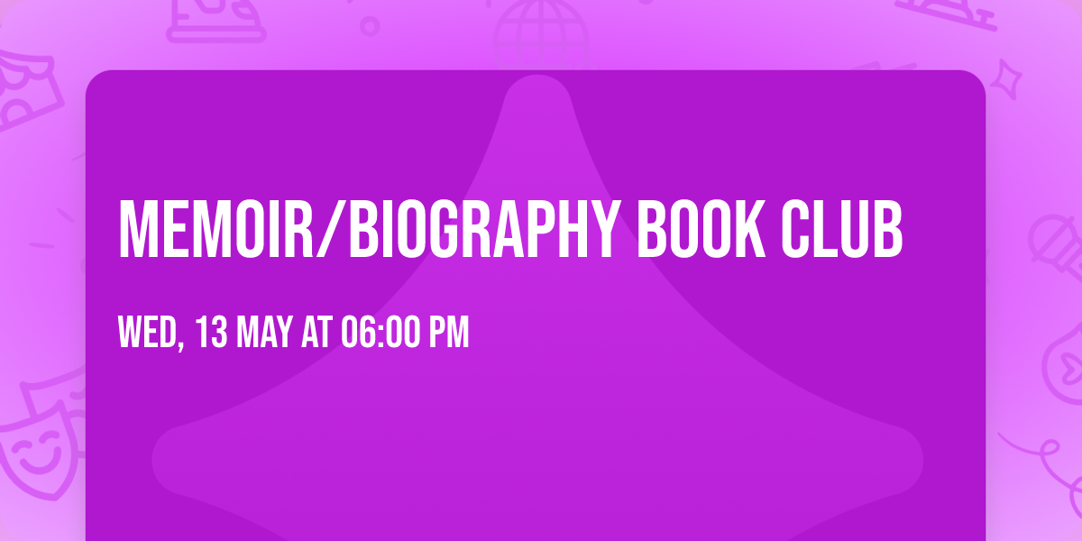 Memoir\/Biography Book Club