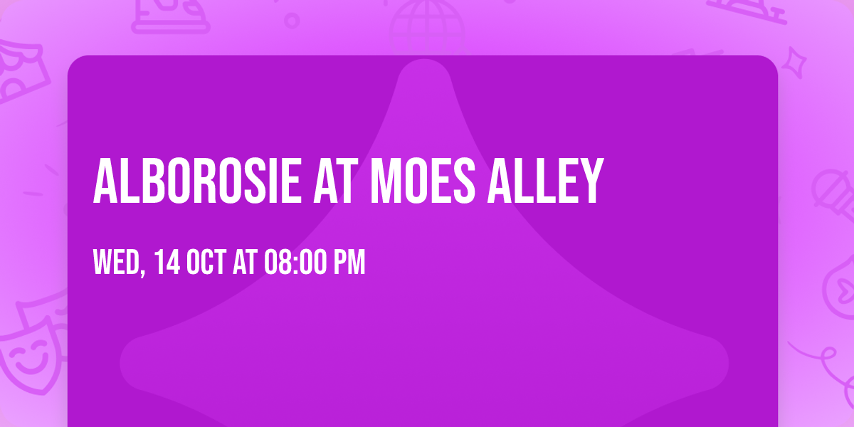 Alborosie at Moes Alley