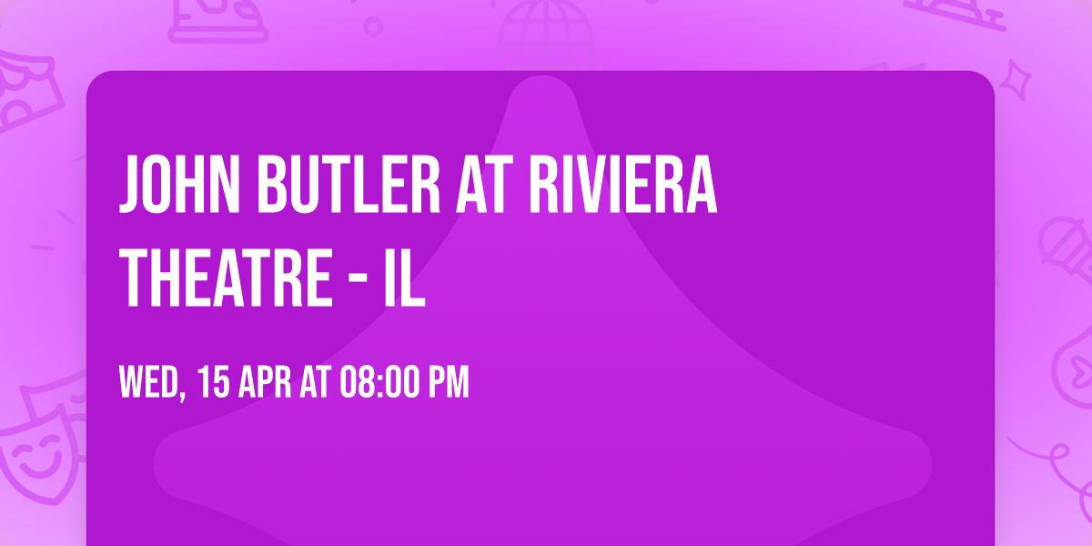 John Butler at Riviera Theatre - IL