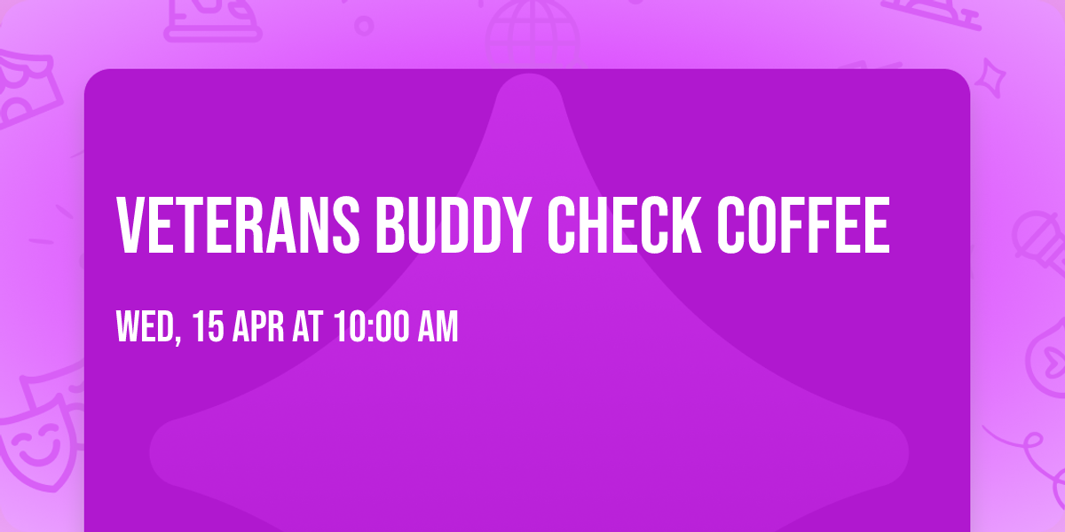 Veterans Buddy Check Coffee