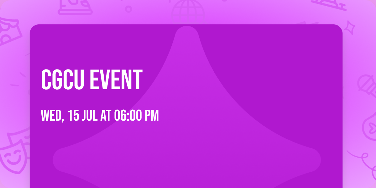 CGCU Event