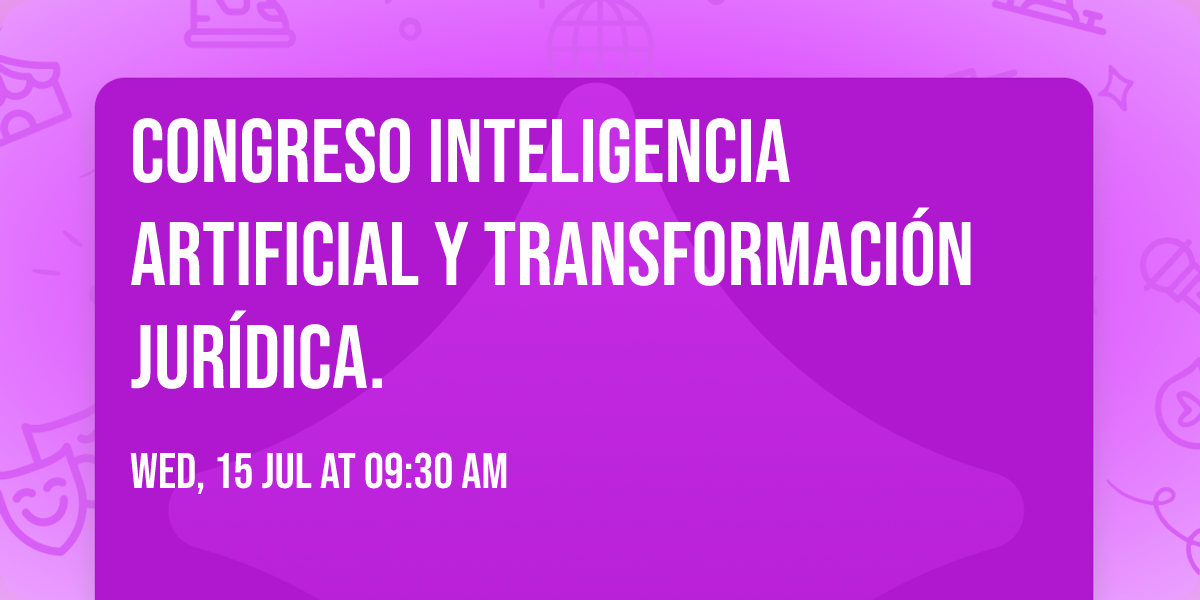 Congreso Inteligencia artificial y transformaci\u00f3n jur\u00eddica.