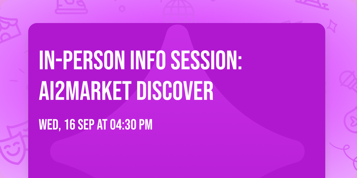 In-Person Info Session: AI2Market Discover