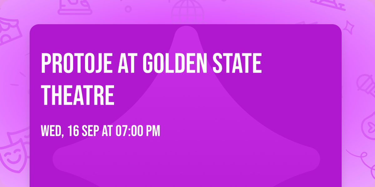 Protoje at Golden State Theatre