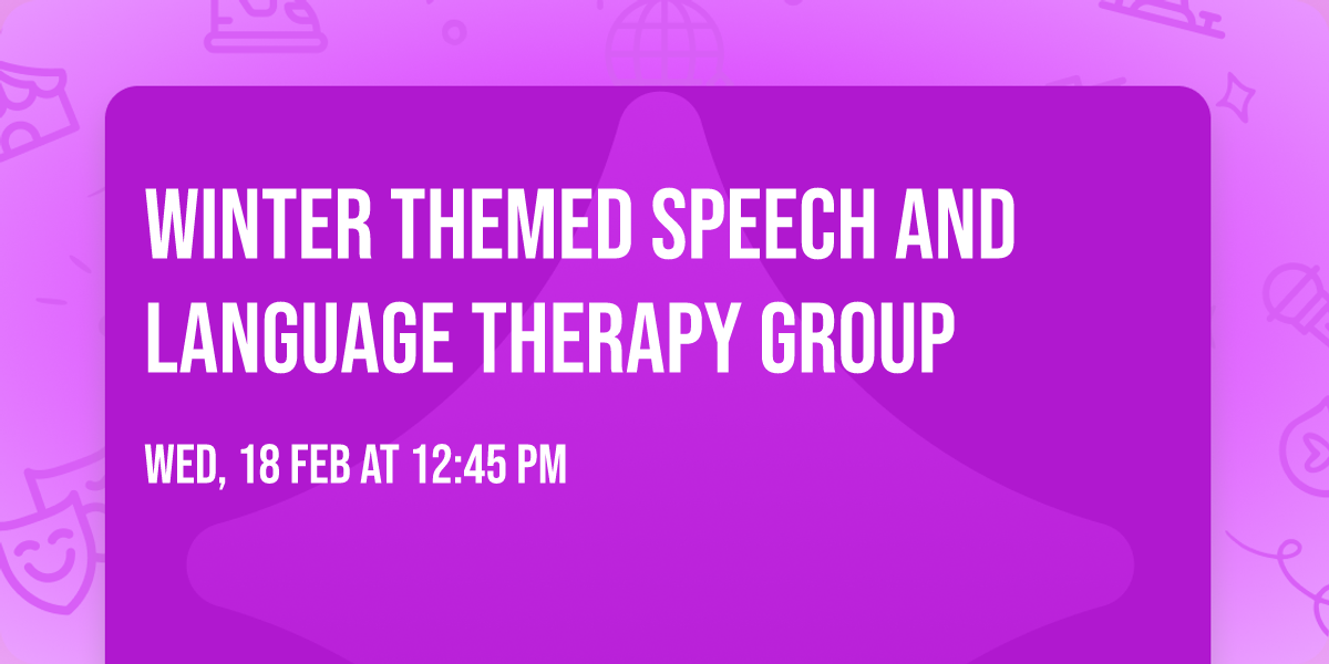 Winter Themed Speech and Language Therapy Group