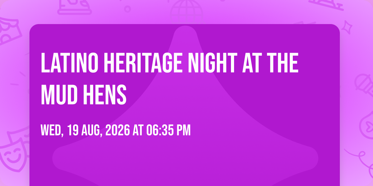 Latino Heritage Night at the Mud Hens