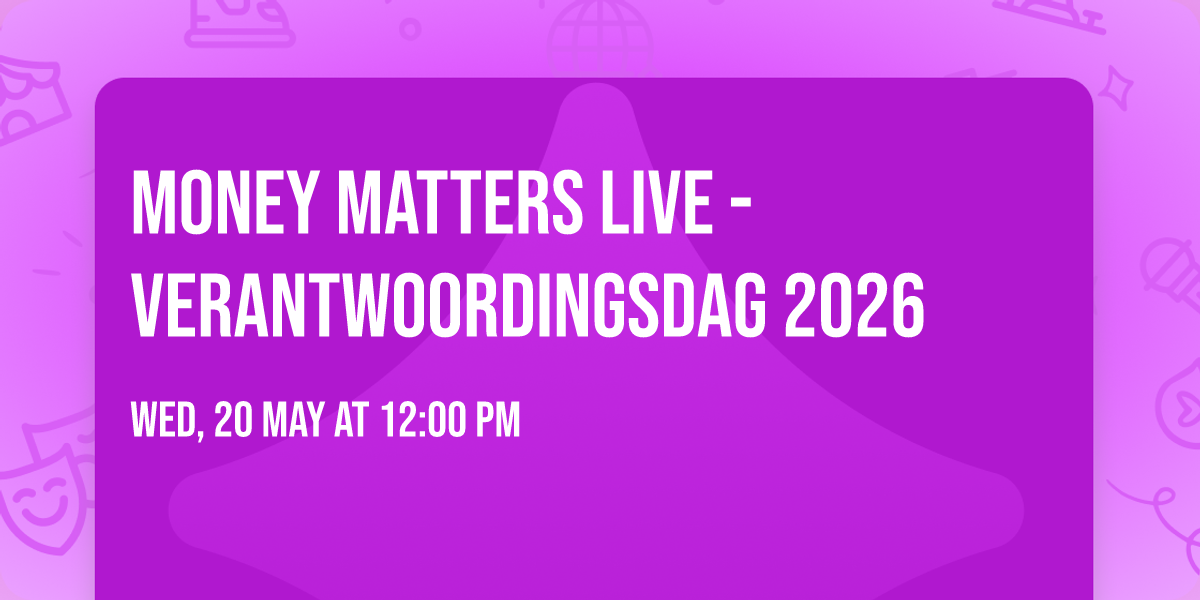 Money Matters Live - Verantwoordingsdag 2026