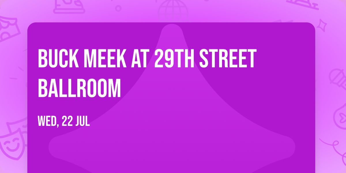 Buck Meek at 29th Street Ballroom