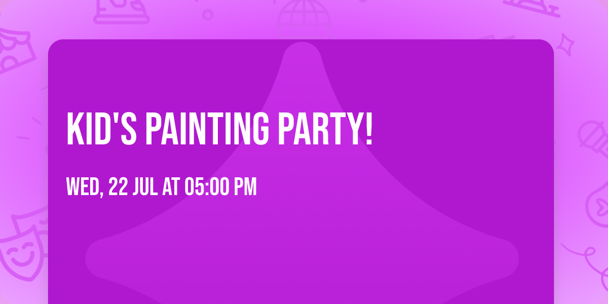Kid's Painting Party!