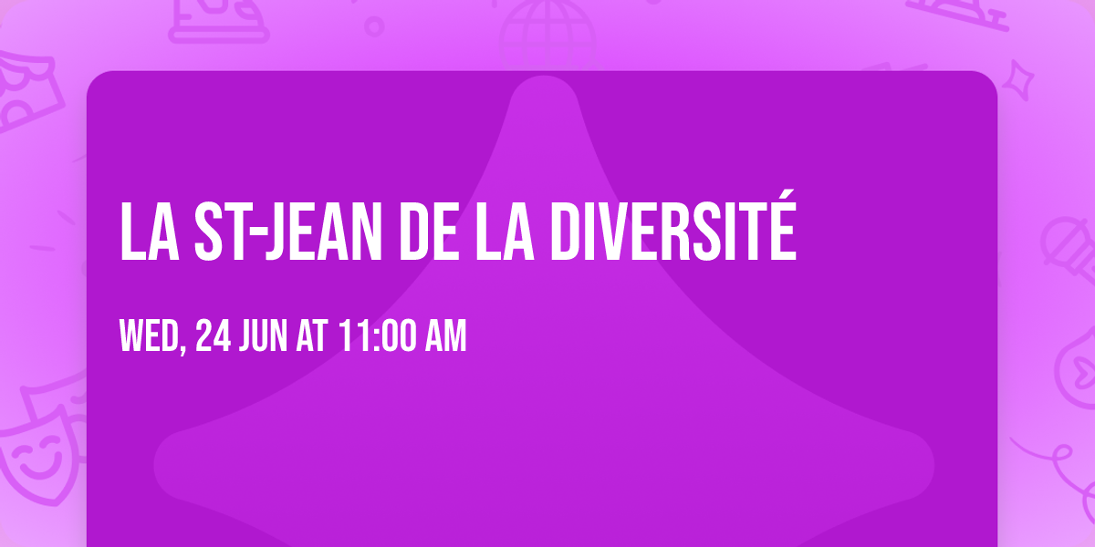 La St-Jean de la diversit\u00e9