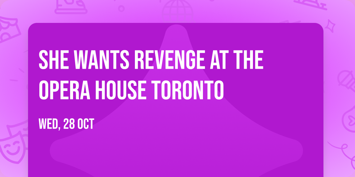 She Wants Revenge at The Opera House Toronto