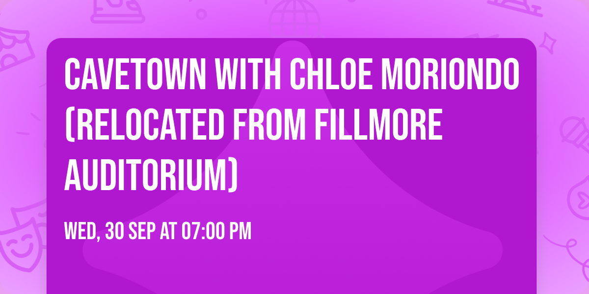 Cavetown with Chloe Moriondo (Relocated from Fillmore Auditorium)