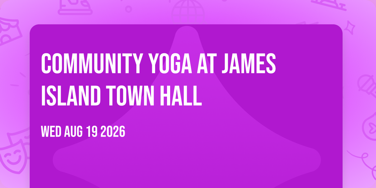 Community Yoga at James Island Town Hall