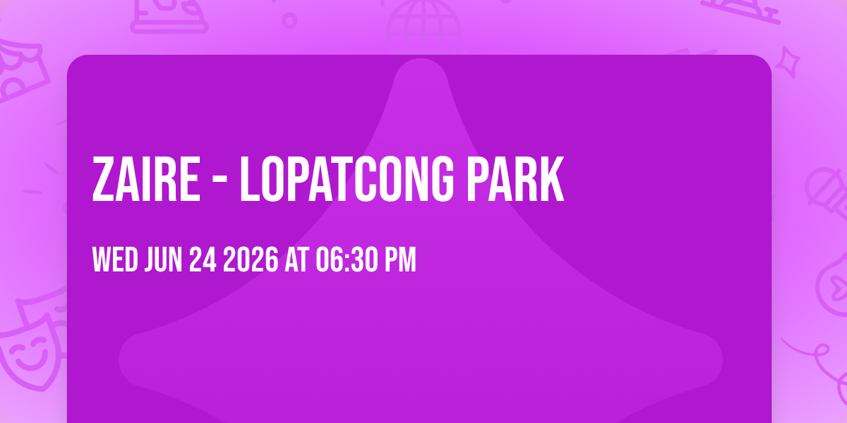 Zaire - Lopatcong Park