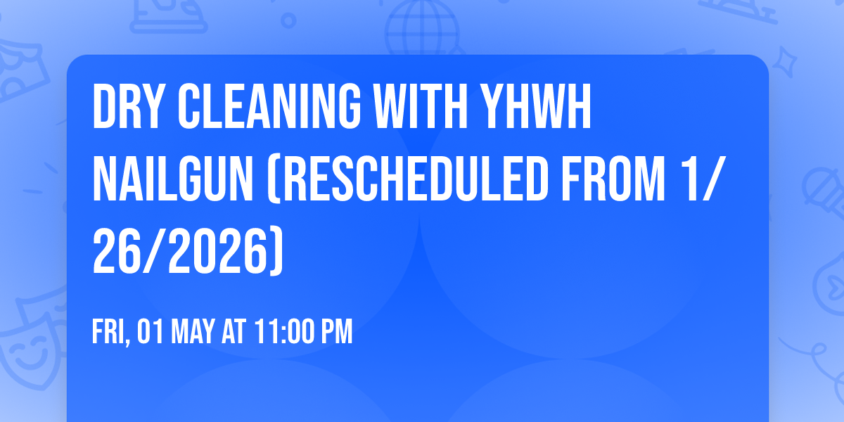 Dry Cleaning with YHWH Nailgun (Rescheduled from 1\/26\/2026)
